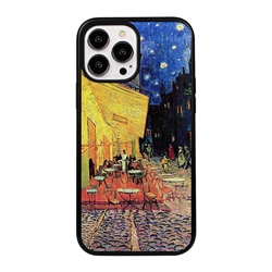 
Famous Art Case for iPhone 14 Pro Max – Hybrid – (Van Gogh – Café Terrace at Night) 