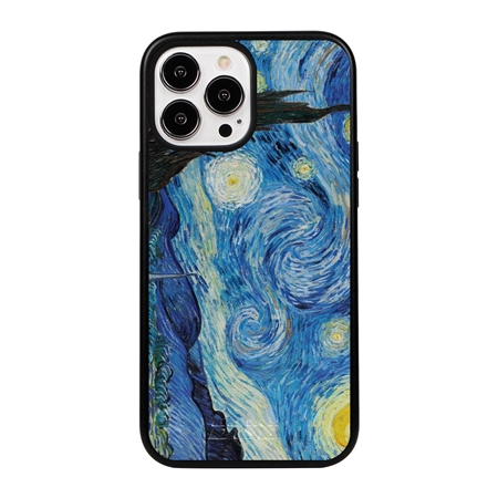 Famous Art Case for iPhone 14 Pro Max – Hybrid – (Van Gogh – Starry Night) 
