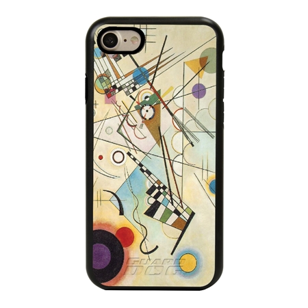 Famous Art Case for iPhone 7 / 8 / SE – Hybrid – (Wassily Kandinsky – Composition 8) 

