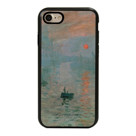 Famous Art Case for iPhone 7 / 8 / SE – Hybrid – (Monet – Impression Sunrise) 
