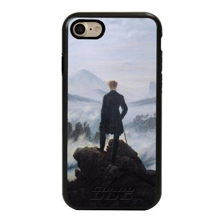 Famous Art Case for iPhone 7 / 8 / SE – Hybrid – (Caspar David Friedrich – Wanderer Above The Sea of Fog) 
