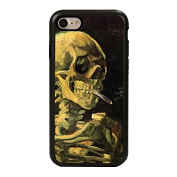 
Famous Art Case for iPhone 7 / 8 / SE – Hybrid – (Van Gogh – Skull with Burning Cigarette) 