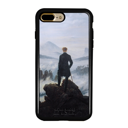 Famous Art Case for iPhone 7 Plus / 8 Plus – Hybrid – (Caspar David Friedrich – Wanderer Above The Sea of Fog) 
