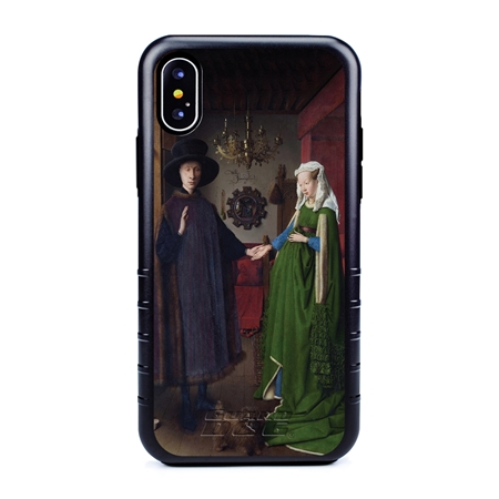 Famous Art Case for iPhone X / XS – Hybrid – (Van Eyck – Arnolfini Portrait) 
