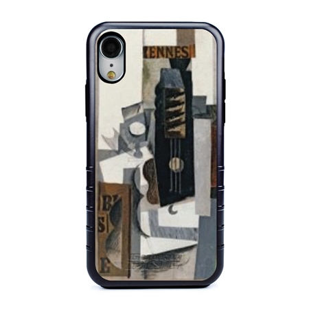 Famous Art Case for iPhone XR – Hybrid – (Picasso – Glass Guitar and Bottle) 
