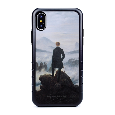 Famous Art Case for iPhone Xs Max – Hybrid – (Caspar David Friedrich – Wanderer Above The Sea of Fog) 
