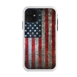 
Guard Dog American Might Rugged American Flag Hybrid Phone Case for iPhone 11 American Might White Dark Blue - White w/Dark Blue Trim