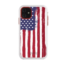 
Guard Dog Freedom Rugged American Flag Hybrid Phone Case for iPhone 11 Freedom White Red - White w/Red Trim