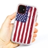 Guard Dog Freedom Rugged American Flag Hybrid Phone Case for iPhone 11 Freedom White Red - White w/Red Trim
