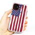 Guard Dog Freedom Rugged American Flag Hybrid Phone Case for iPhone 11 Freedom White Red - White w/Red Trim
