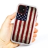 Guard Dog Old Glory Rugged American Flag Hybrid Phone Case for iPhone 11 Old Glory White Red - White w/Red Trim
