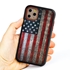 Guard Dog American Might Rugged American Flag Hybrid Phone Case for iPhone 11 Pro American Might Black Red - Black w/Red Trim
