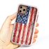 Guard Dog Land of Liberty Rugged American Flag Hybrid Phone Case for iPhone 11 Pro Land of Liberty White Red - White w/Red Trim
