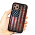 Guard Dog American Might Rugged American Flag Hybrid Phone Case for iPhone 11 Pro Max American Might Black Red - Black w/Red Trim
