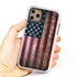 Guard Dog American Might Rugged American Flag Hybrid Phone Case for iPhone 11 Pro Max American Might White Dark Blue - White w/Dark Blue Trim
