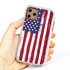 Guard Dog Freedom Rugged American Flag Hybrid Phone Case for iPhone 11 Pro Max Freedom White Red - White w/Red Trim
