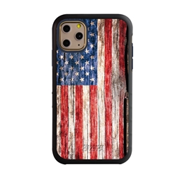
Guard Dog Land of Liberty Rugged American Flag Hybrid Phone Case for iPhone 11 Pro Max Land of Liberty Black Dark Blue - Black w/Dark Blue Trim