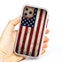 Guard Dog Old Glory Rugged American Flag Hybrid Phone Case for iPhone 11 Pro Max Old Glory White Red - White w/Red Trim
