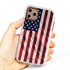 Guard Dog Star Spangled Banner Rugged American Flag Hybrid Phone Case for iPhone 11 Pro Max Star Spangled Banner White Red - White w/Red Trim
