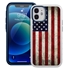 Guard Dog Protective Hybrid Case for iPhone 12 Mini American Flag Design – Old Glory White with Dark Blue Silicone
