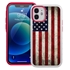 Guard Dog Protective Hybrid Case for iPhone 12 Mini American Flag Design – Old Glory White with Red Silicone

