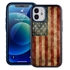 Guard Dog Protective Hybrid Case for iPhone 12 Mini American Flag Design – Perseverance Black with Dark Blue Silicone
