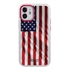 Guard Dog Protective Hybrid Case for iPhone 12 Mini American Flag Design – Star Spangled Banner White with Red Silicone
