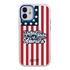 Guard Dog Protective Hybrid Case for iPhone 12 Mini American Flag Design – USA White with Blue Silicone
