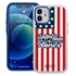 Guard Dog Protective Hybrid Case for iPhone 12 Mini American Flag Design – USA White with Blue Silicone
