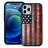 Guard Dog Protective Hybrid Case for iPhone 12 Pro Max American Flag Design – American Might Black with Dark Blue Silicone
