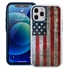 Guard Dog Protective Hybrid Case for iPhone 12 Pro Max American Flag Design – American Might White with Dark Blue Silicone
