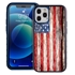 Guard Dog Protective Hybrid Case for iPhone 12 Pro Max American Flag Design – Land of Liberty Black with Dark Blue Silicone
