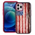 Guard Dog Protective Hybrid Case for iPhone 12 Pro Max American Flag Design – Land of Liberty Black with Red Silicone
