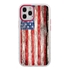 Guard Dog Protective Hybrid Case for iPhone 12 Pro Max American Flag Design – Land of Liberty White with Red Silicone
