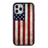 Guard Dog Protective Hybrid Case for iPhone 12 Pro Max American Flag Design – Old Glory Black with Dark Blue Silicone
