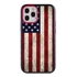 Guard Dog Protective Hybrid Case for iPhone 12 Pro Max American Flag Design – Old Glory Black with Red Silicone
