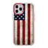 Guard Dog Protective Hybrid Case for iPhone 12 Pro Max American Flag Design – Old Glory White with Red Silicone
