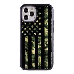 
Guard Dog Protective Case for iPhone 12 Pro Max American Flag Design – Patriot Camo Black with Black Silicone