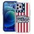 Guard Dog Protective Hybrid Case for iPhone 12 Pro Max American Flag Design – USA White with Blue Silicone
