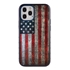 Guard Dog Protective Hybrid Case for iPhone 12 / 12 Pro American Flag Design – American Might Black with Dark Blue Silicone
