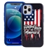 Guard Dog Protective Hybrid Case for iPhone 12 / 12 Pro American Flag Design – USA Torn Black with Blue Silicone
