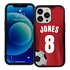 Custom Soccer Jersey Hybrid Case for iPhone 14 Pro - (Black Case, Full Color Jersey)
