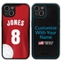 Custom Volleyball Jersey Hybrid Case for iPhone 14 - (White Jersey)
