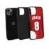 Custom Volleyball Jersey Case for iPhone 14 (White Jersey)
