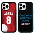 Custom Volleyball Jersey Hybrid Case for iPhone 14 Plus - (White Jersey)
