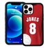 Custom Volleyball Jersey Hybrid Case for iPhone 14 Plus - (White Jersey)
