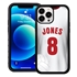 Custom Volleyball Jersey Hybrid Case for iPhone 14 Pro Max - (White Jersey)

