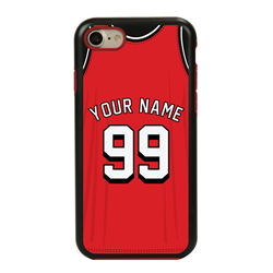 
Personalized Basketball Jersey Case for iPhone 7 / 8 / SE - Hybrid (Black Case)