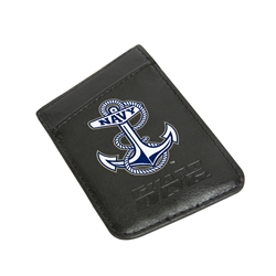 
Navy Midshipmen - DP3 "Anchor Logo" Card Keeper Leather Phone Wallet w/RFID Protection - Black