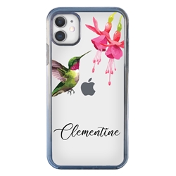 
Personalized Bird Case for iPhone 11 – Clear – Hovering Hummingbird